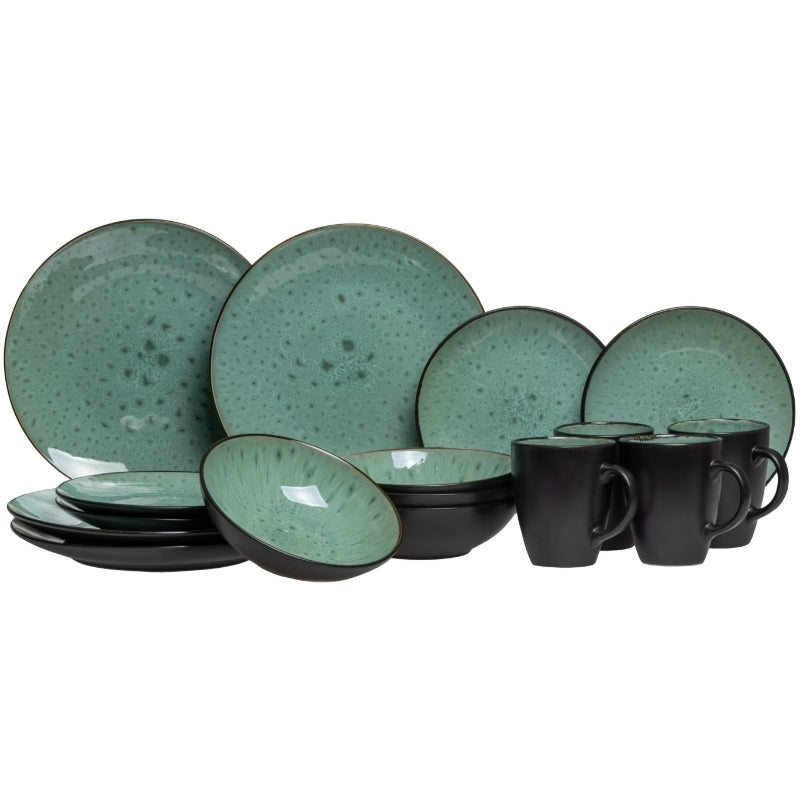 Jay Hill Serviesset Borneo - 16-delig | 4 personen - Groen