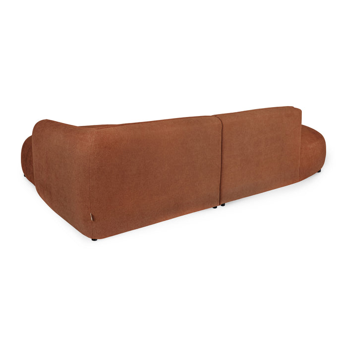 by fonQ Soft Ottomane Bank Links - Micro Chenille - Terra