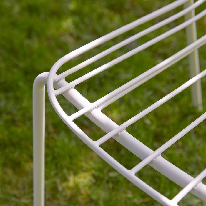 Tikamoon - Arty - Witte metalen tuinstoel