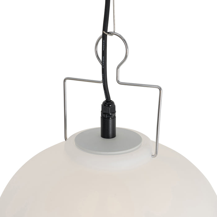 QAZQA Smart buiten hanglamp wit 35cm incl. Wifi A60 - Pion