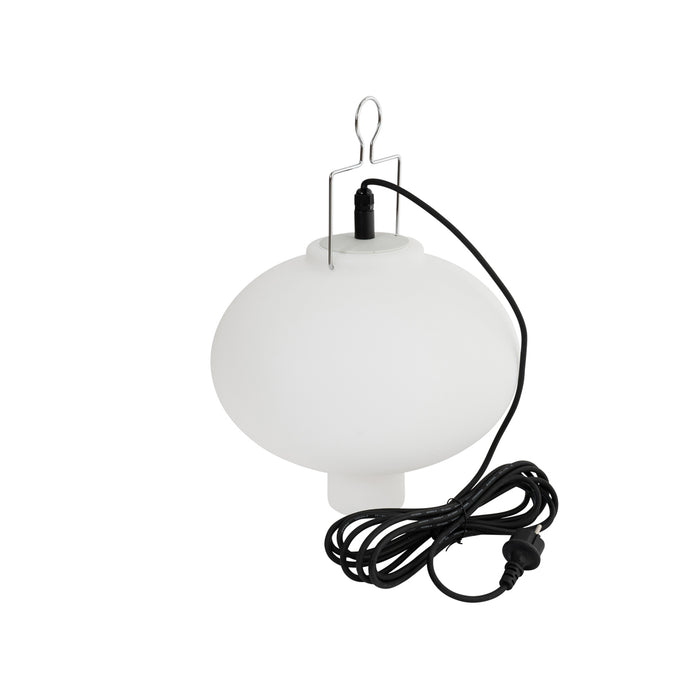 QAZQA Smart buiten hanglamp wit 35cm incl. Wifi A60 - Pion