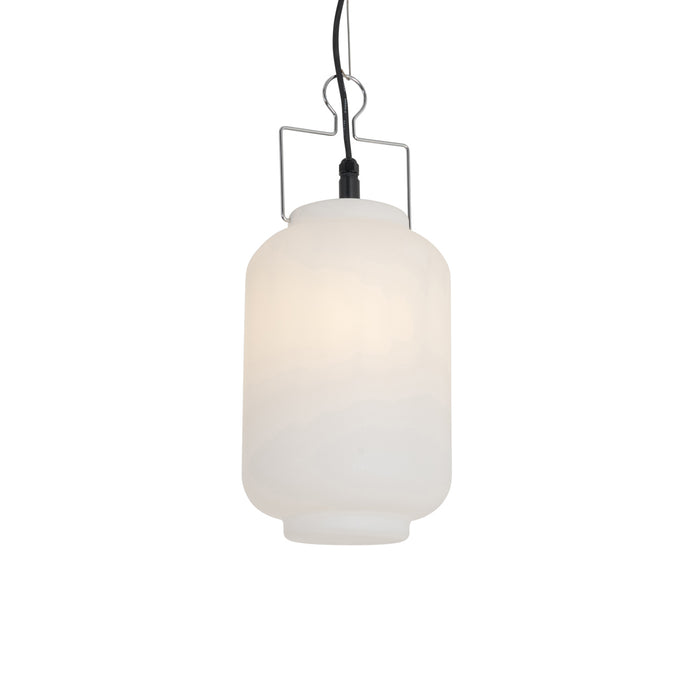 QAZQA Smart buiten hanglamp wit 20cm incl. Wifi A60 - Pion