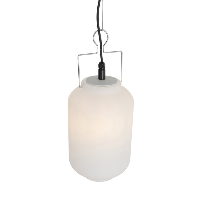 QAZQA Smart buiten hanglamp wit 20cm incl. Wifi A60 - Pion