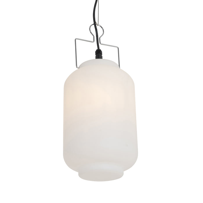 QAZQA Smart buiten hanglamp wit 20cm incl. Wifi A60 - Pion