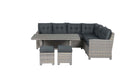 Seagull lounge-diningset - 5-delig -rechts-vintage willow-reflex black