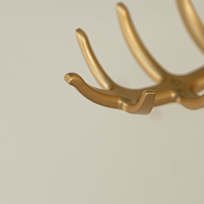 SPINDER DESIGN BUG Wandkapstok - Goud | Goud