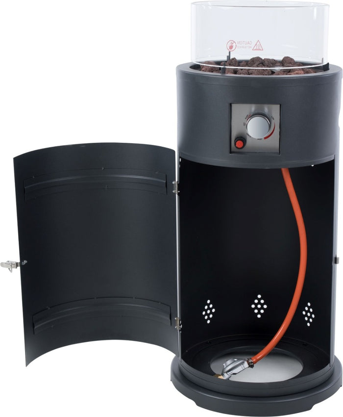 Sunred - Bogo - Gas lijn - Grijs - Staand model - Terrasverwarmer -