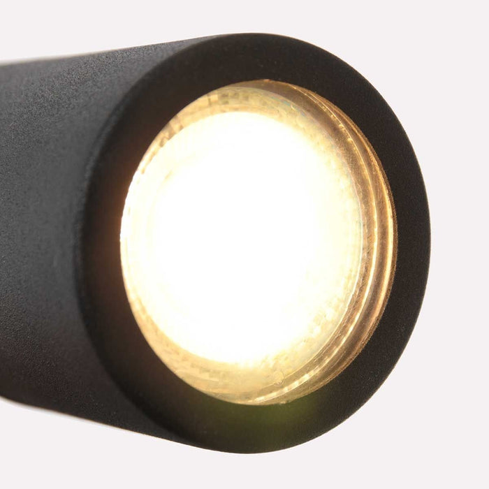 Mexlite - wandlamp - Upround - zwart - metaal staal - bedlampje -
