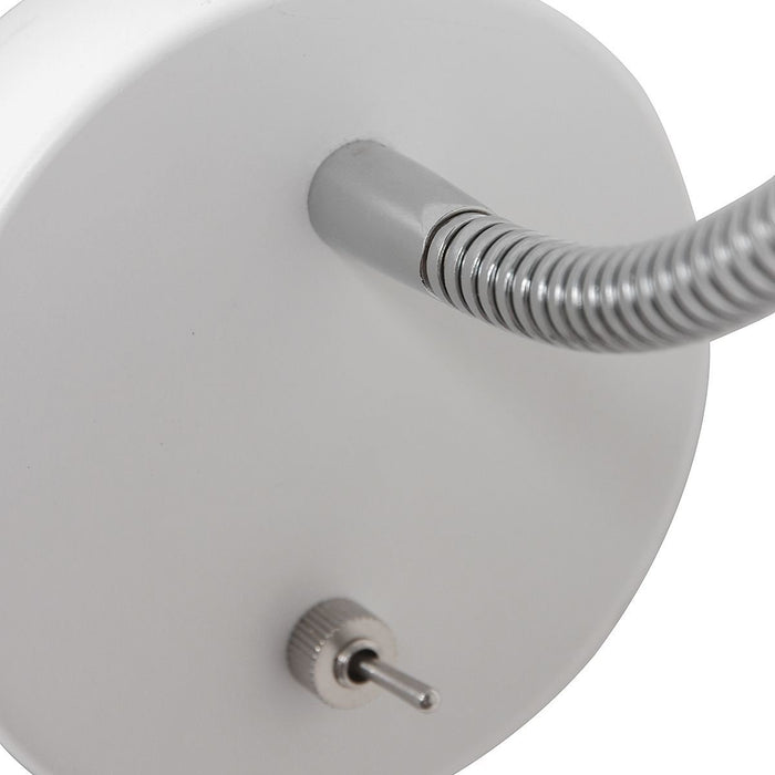 Mexlite - wandlamp - Upround - wit - metaal staal - bedlampje - GU10