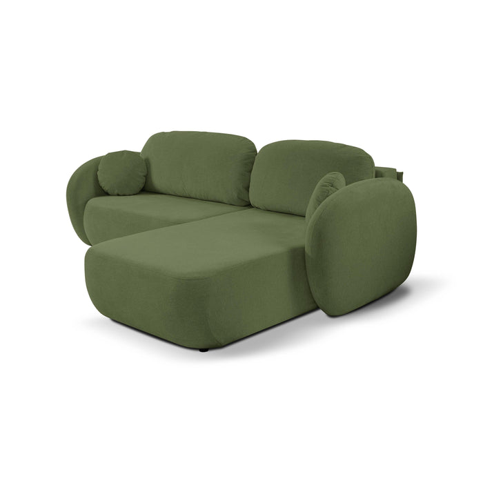 by fonQ Orin Hoekbank Rechts met Slaapfunctie - Chenille - Groen