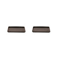 Maastricht Porselein Bord Tahiti 23 x 17 cm Zwart Porselein 2 stuks