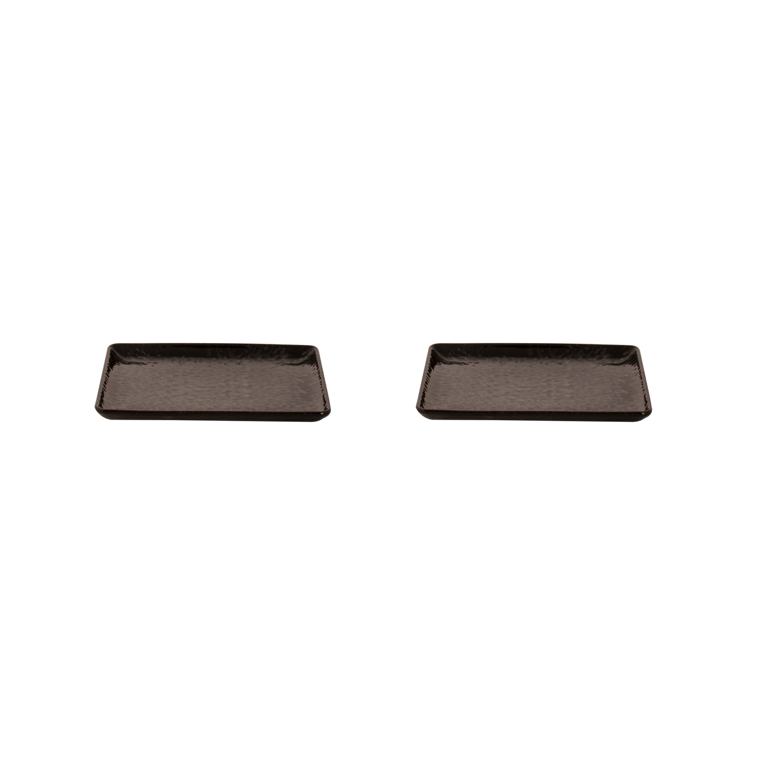 Maastricht Porselein Bord Tahiti 23 x 17 cm Zwart Porselein 2 stuks