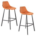 Dutchbone Franky Barkruk Oranje 80 cm - Set van 2