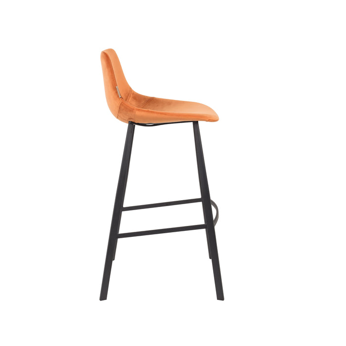 Dutchbone Franky Barkruk Oranje 80 cm - Set van 2