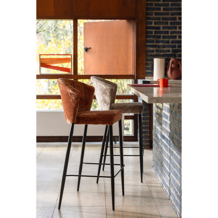 Dutchbone Georgia Kruk Counter| Barkruk Terra - Set van 2 - Rood