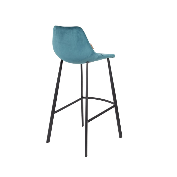 Dutchbone Franky Barkruk Blauw 80 cm - Set van 2