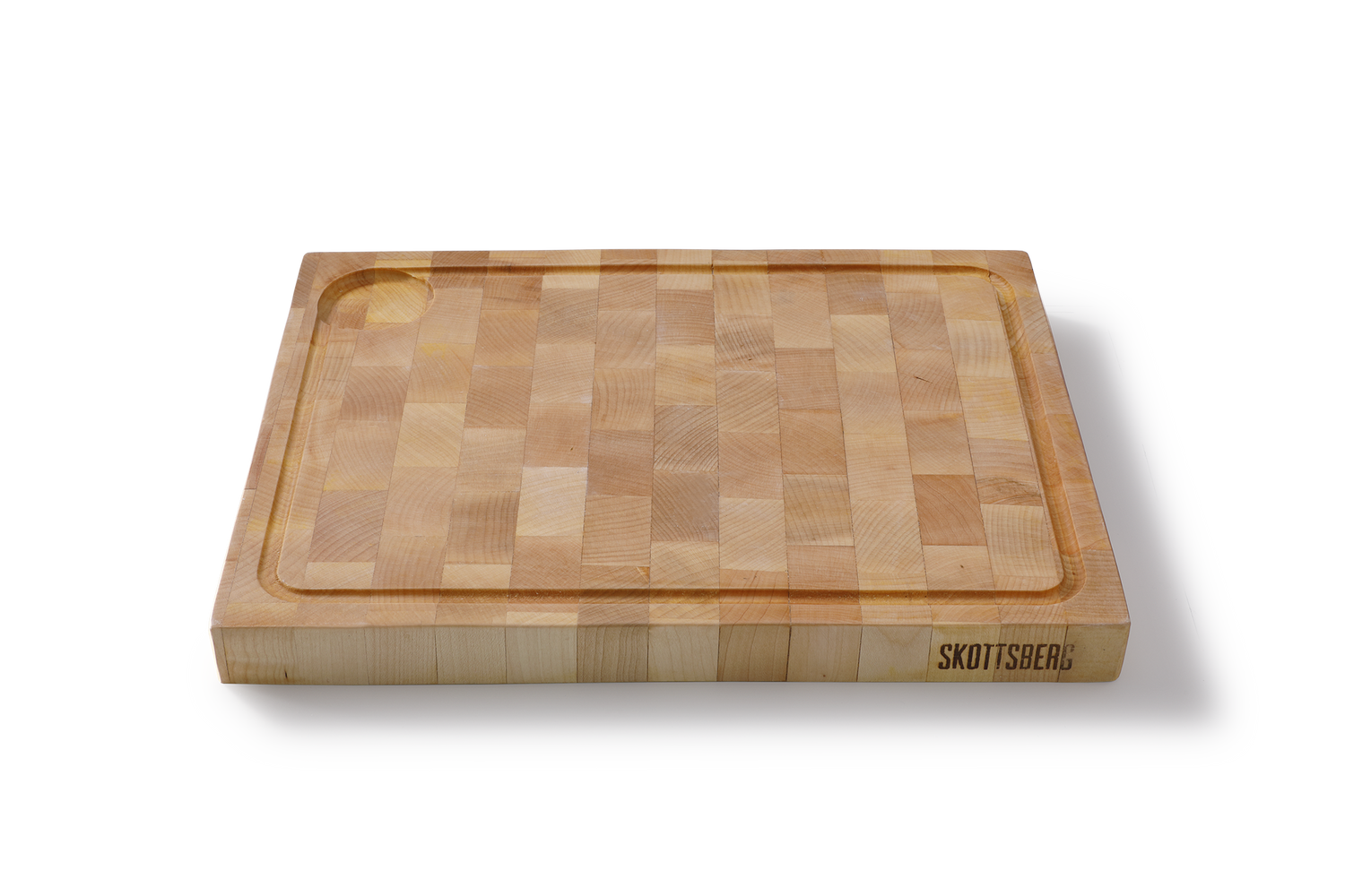 Skottsberg Snijplank met geul Wood Works 40 x 30 x 3.5 cm Hout Beige