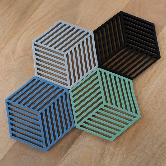 Krumble Pannenonderzetter Hexagon - Grijs - Set van 3