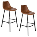 Dutchbone Franky Barkruk Bruin 80 cm - Set van 2