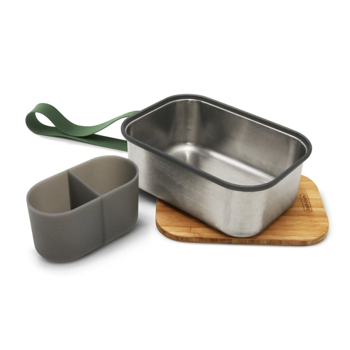 Black+Blum RVS Broodtrommel - 1.25 Ltr - Groen