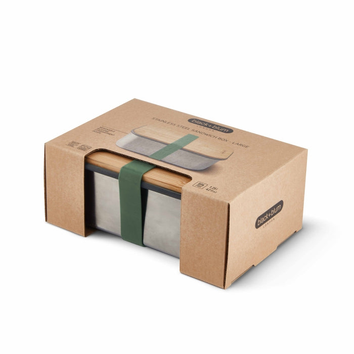 Black+Blum RVS Broodtrommel - 1.25 Ltr - Groen