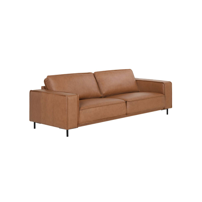by fonQ Brisk 3-zitsbank - Buffelleer - Cognac
