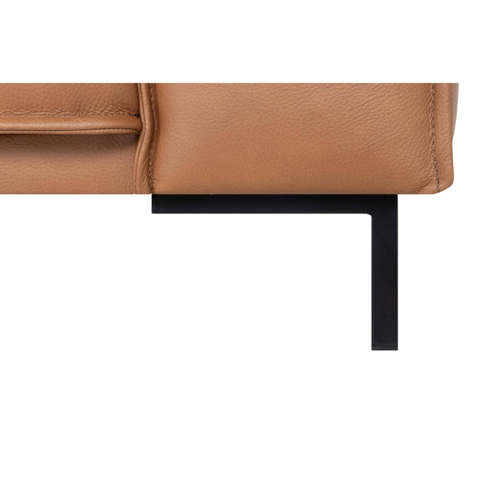 by fonQ Brisk Hoekbank met Chaise Longue Links - Buffelleer - Cognac