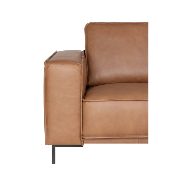 by fonQ Brisk Hoekbank Rechts - Buffelleer - Cognac