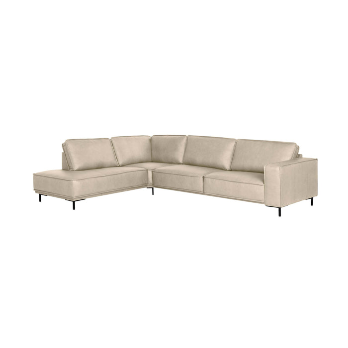 by fonQ Brisk Hoekbank Links - Buffelleer - Beige
