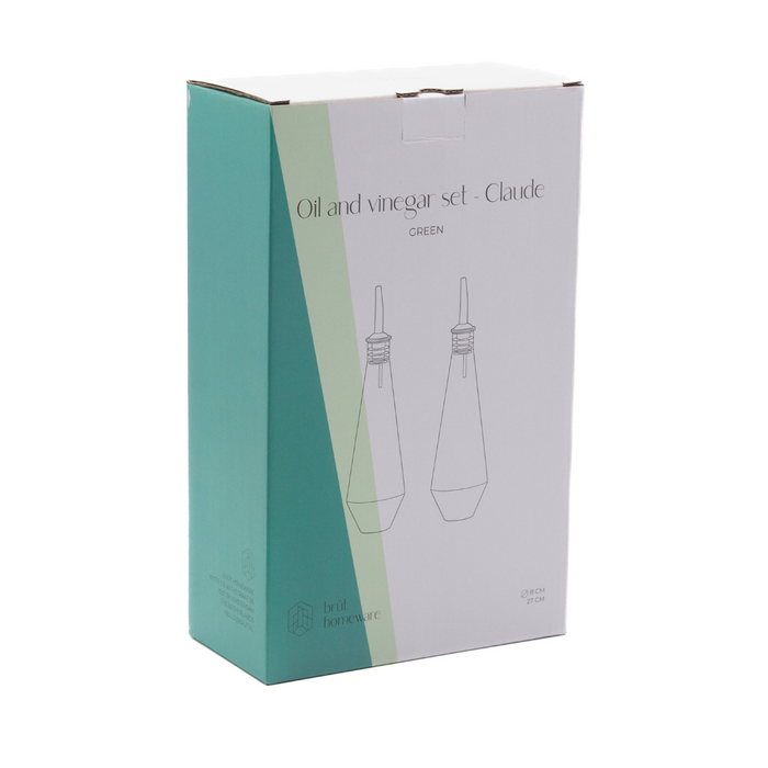 Brût Homeware, Olie | Azijn set Claude, groen