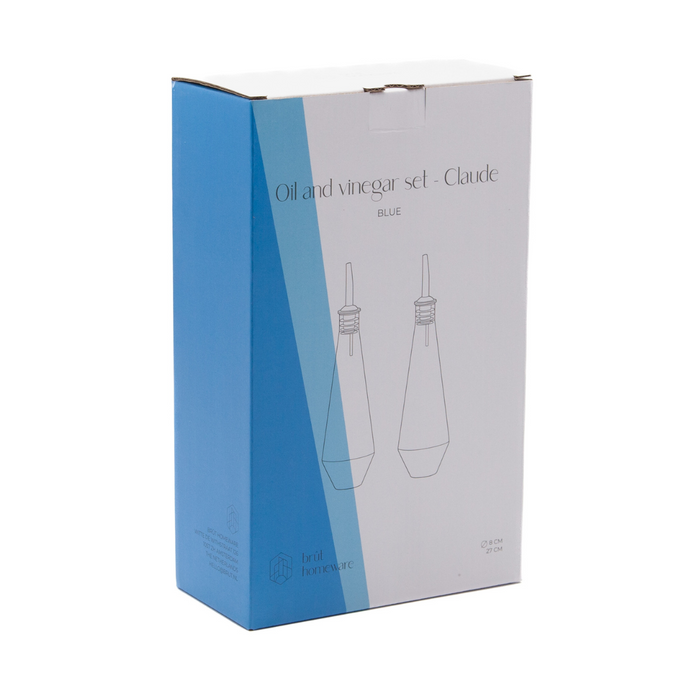 Brût Homeware, Olie | Azijn set Claude, blauw