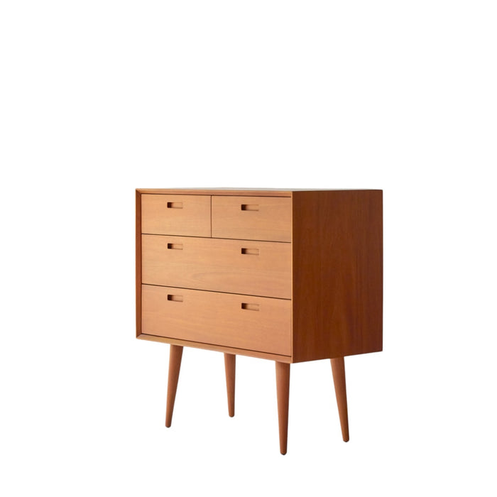 Tikamoon - Magda 50's - Kindercommode in massief mahoniehout