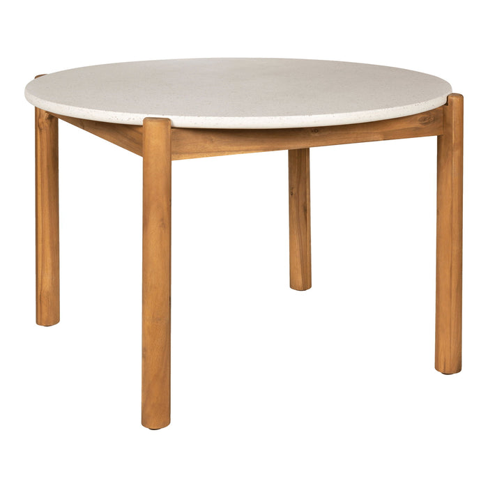House Nordic - Tuintafel Acacia|Wit - 120x120x76cm - Terracina