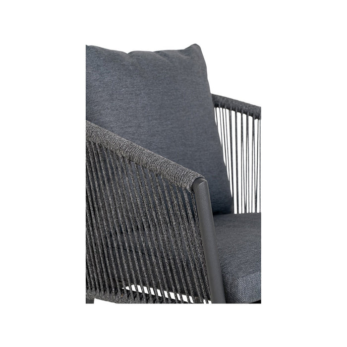 Artichok Mexx Aluminium Tuinstoel Met Armleuning - Donkergrijs