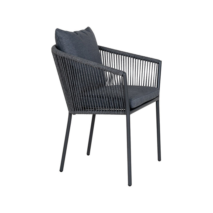 Artichok Mexx Aluminium Tuinstoel Met Armleuning - Donkergrijs