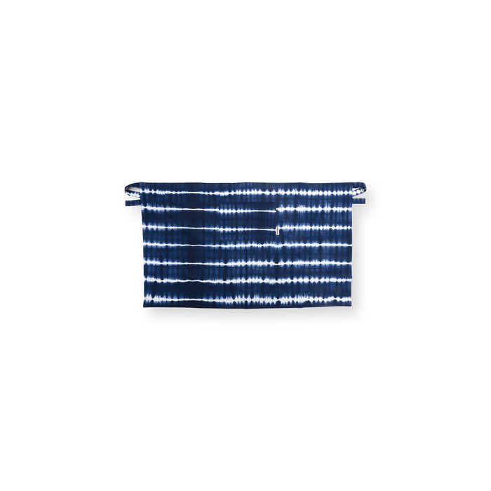 vtwonen - Schort Tie Dye - Sloof - Keukenschort - Blauw, Wit - 91x93cm