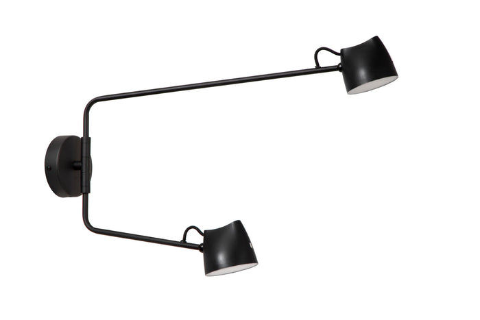 Lucide MILNE Wandlamp - Zwart