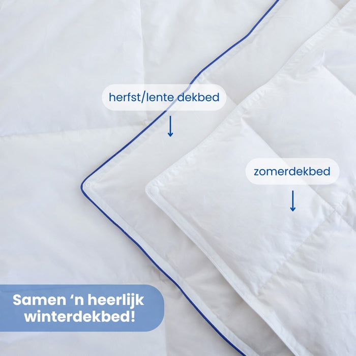 Fabiola - Zwaar Dons 4-Seizoenen Dekbed - 140x200cm