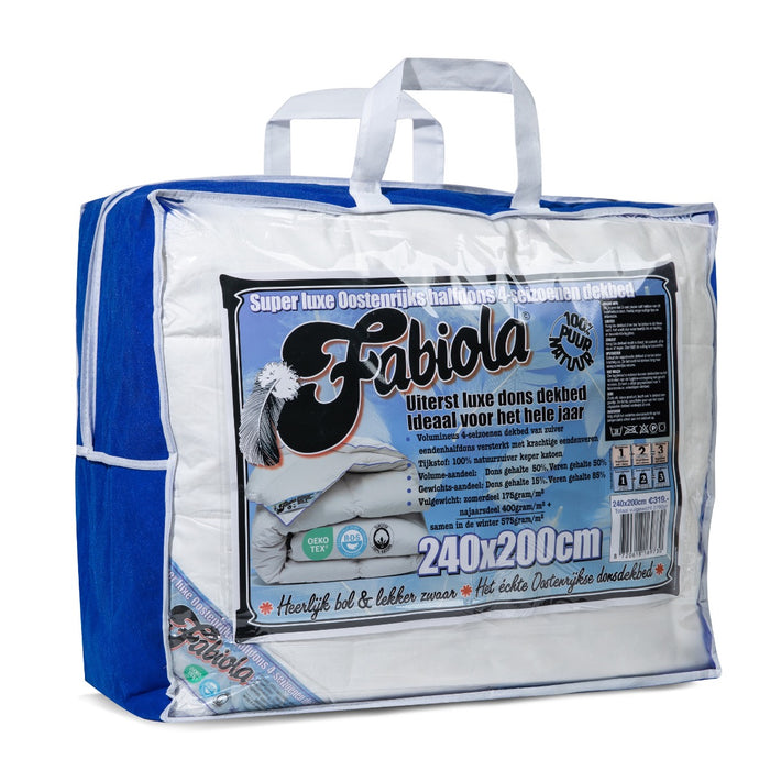 Fabiola - Zwaar Dons 4-Seizoenen Dekbed - 140x200cm