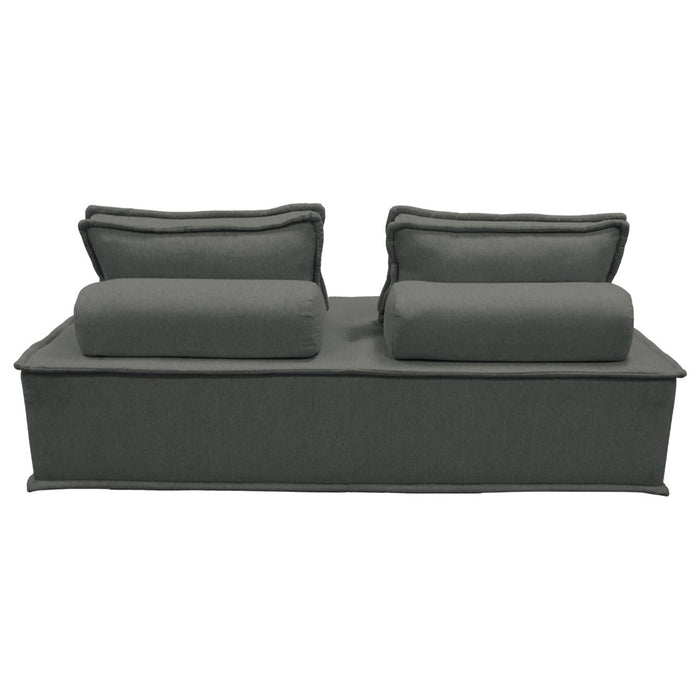 sweeek - 2-zits fauteuil DAO voor gestoffeerde modulair bank (Set van