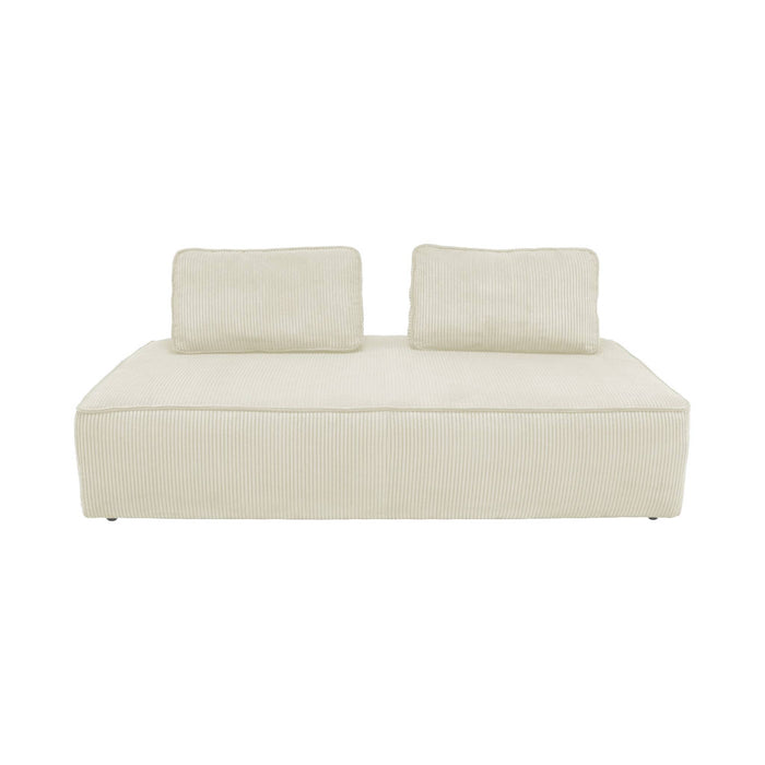 sweeek - Module stoel voor modulaire 2-zits bank in ribfluweel (set