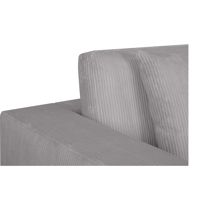 by fonQ Snug 4-zits Hoekbank met Chaise Longue Rechts - Lichtgrijs