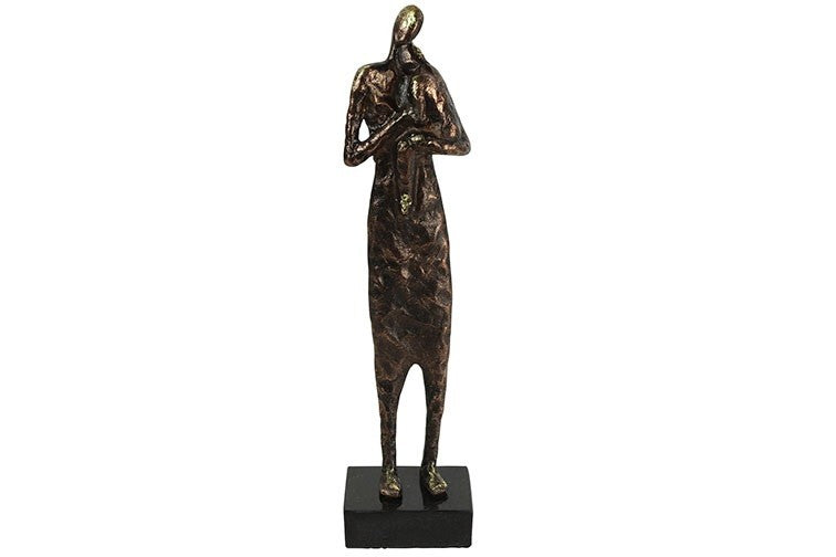 Countryfield Beeld moeder en kind Melotti brons-L9,5B7H41CM
