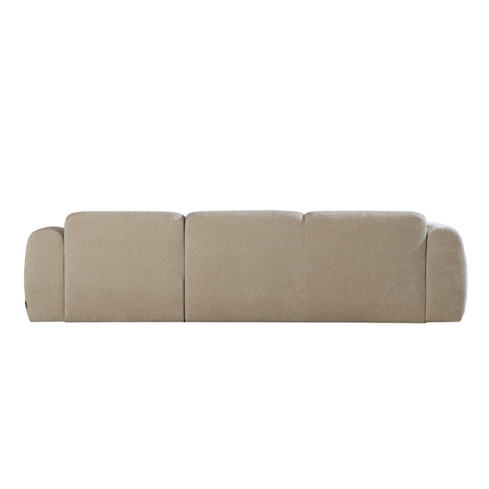 Bronx71 Hoekbank Maine chenille stof beige rechts