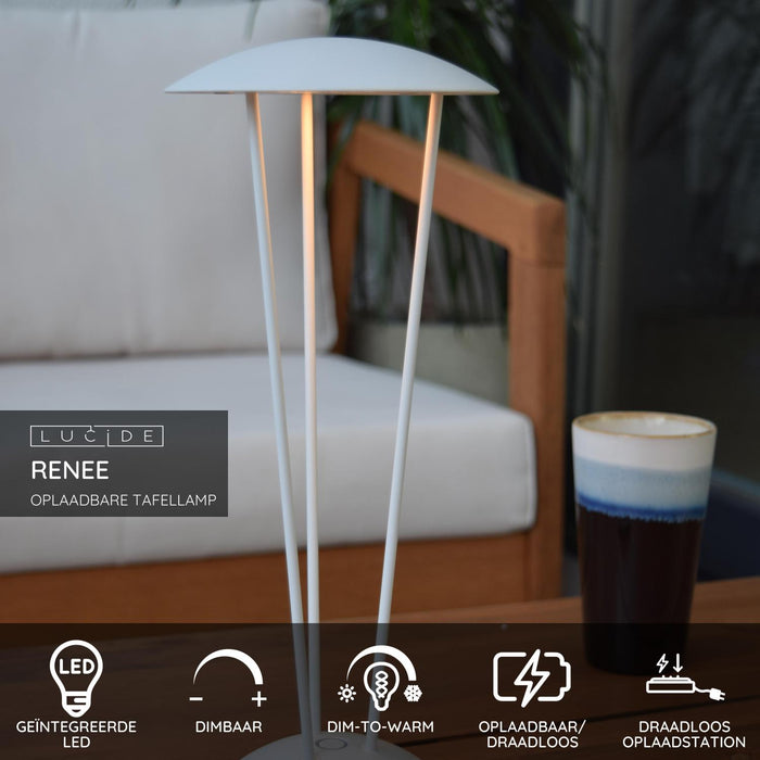Lucide RENEE Tafellamp - Wit