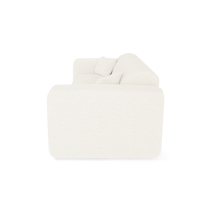 Express slaapbank dunlopillo 140cm stof bouclette crème