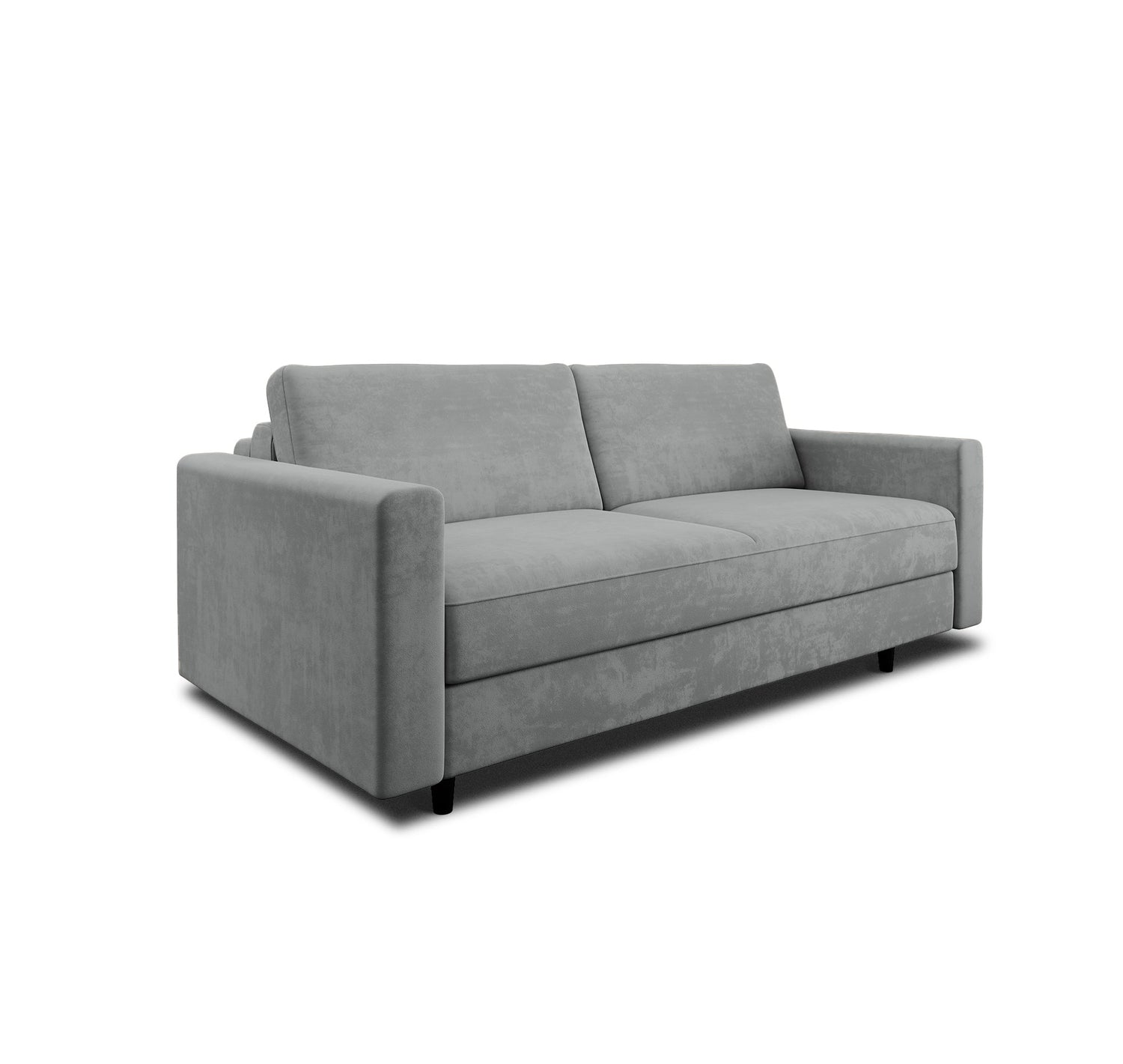 Express slaapbank dunlopillo fluweel beton grijs 160cm