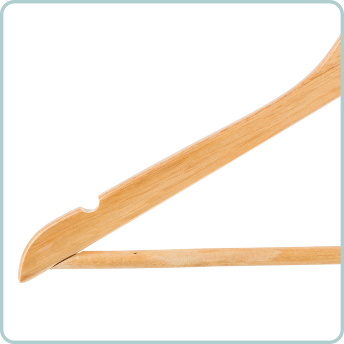 Nordix Kledinghangers Set 24 stuks Hout Kleerhangers