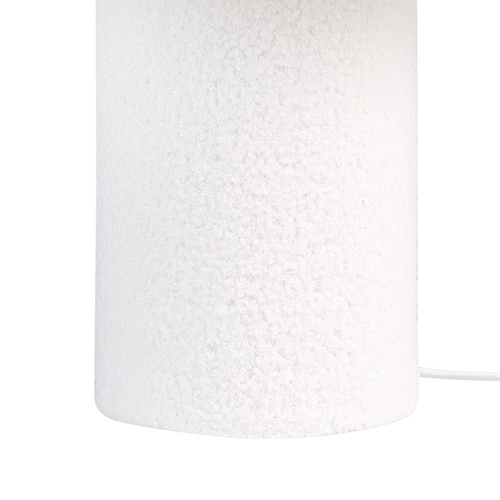Beliani - LALANA - Tafellamp - Wit - Bouclé
