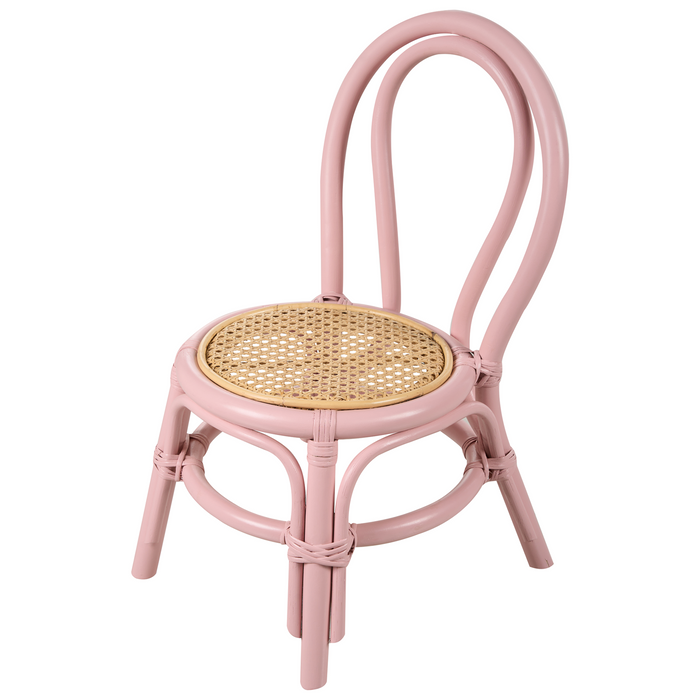 Beliani - KALIVIA - Kinderstoel - Pastelroze - Rotan